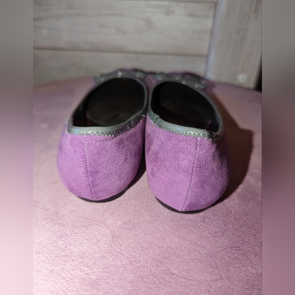 Purple/ Grey Guess Ballerina Style Flats - Picture 3 of 6